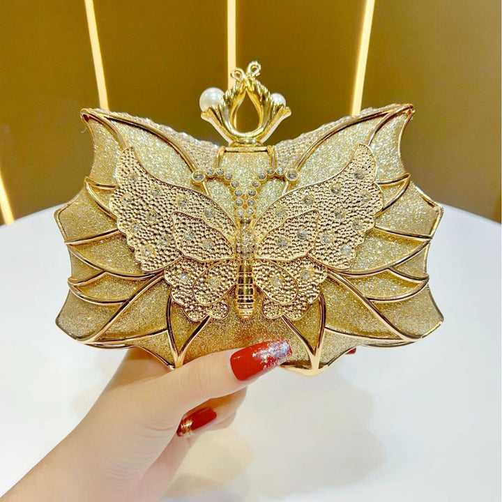 Schmetterlings-inspirierte Abend-Clutch