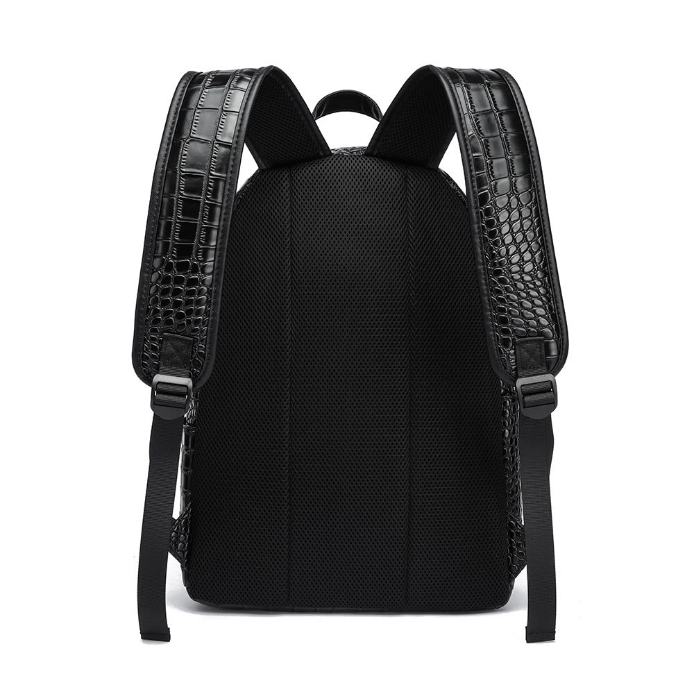 Eleganter Rucksack Im Krokodil-Look Karnz