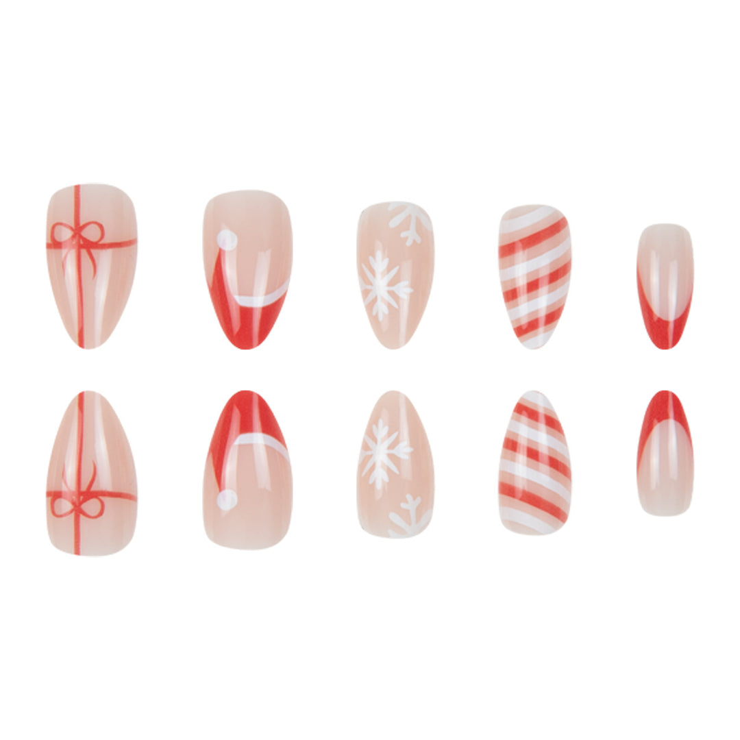 Festliches Themen Stiletto Nagelkunst Set Karnz
