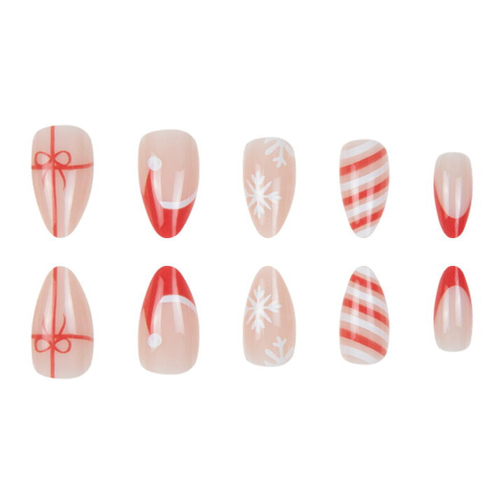 Festliches Themen Stiletto Nagelkunst Set Karnz