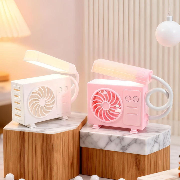 Damen Multifunktionale Tischlampe mit integriertem Ventilator Karnz