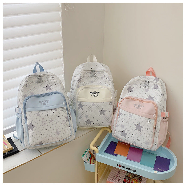 Stylische Sternmuster-Rucksack Karnz