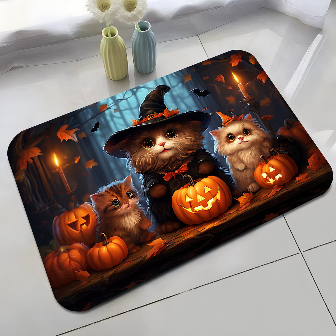 Halloween-Themen Katzendekorative Matte Karnz