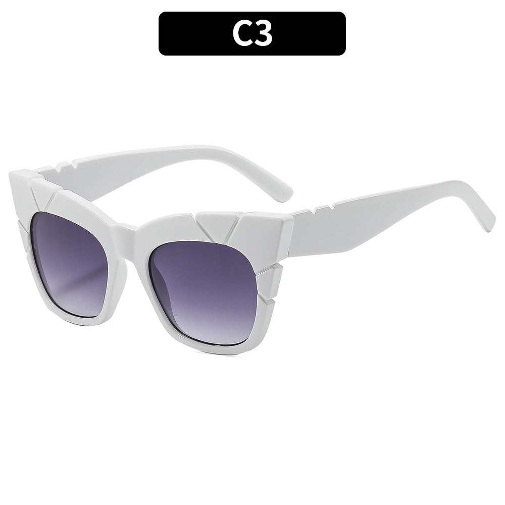 Künstlerische geometrische Schild Sonnenbrille