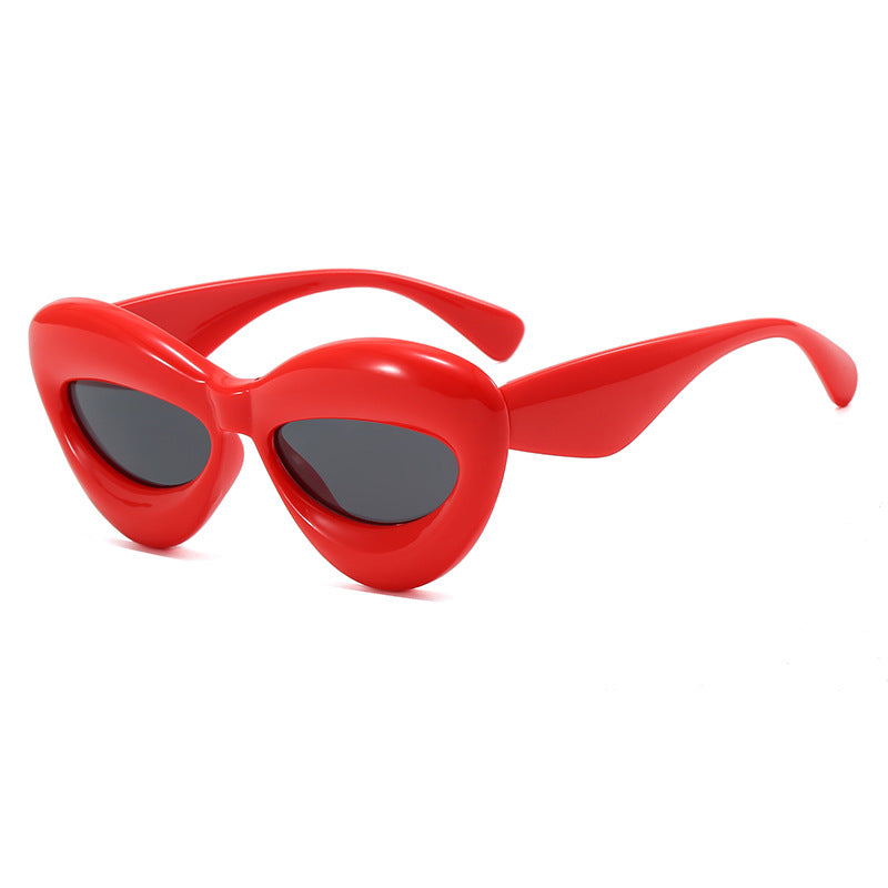 Damen Cat-Eye Sonnenbrille mit innovativem Kunststoffrahmen Karnz
