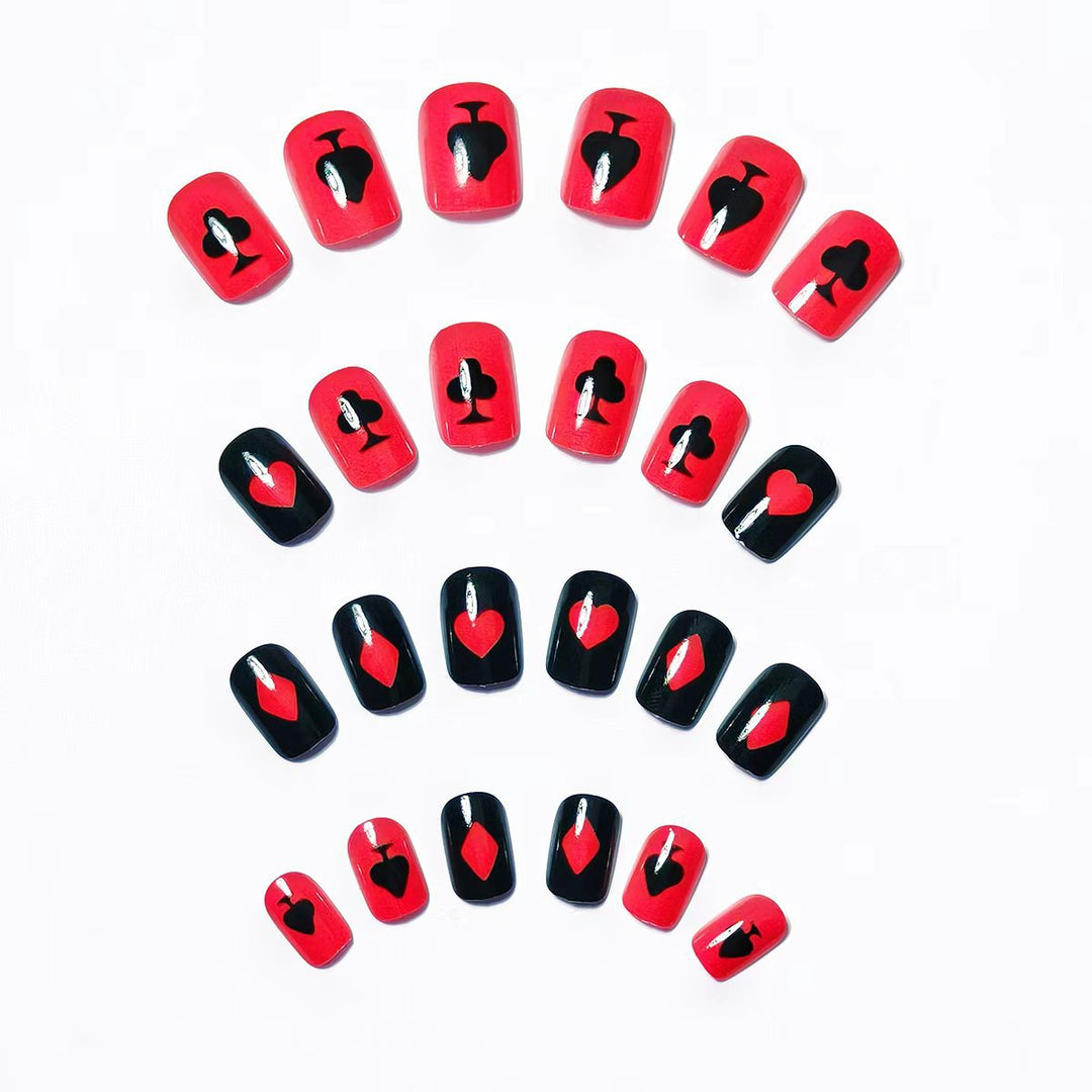 Kreatives Spielkarten Nageldesignset Karnz