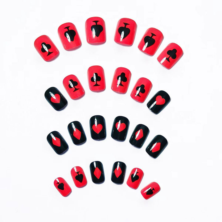 Kreatives Spielkarten Nageldesignset Karnz