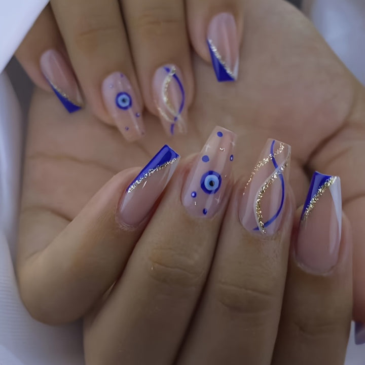 Kunstvolle Nagelkunst mit Niedlichen Hasenmuster Karnz