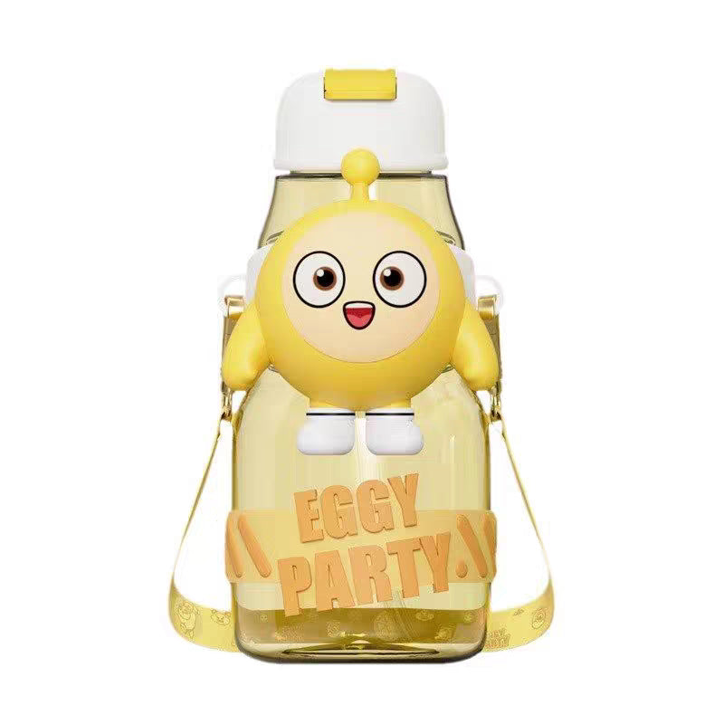 Damen Trinkflasche mit interaktivem Design und stylischem Charakterelement Karnz
