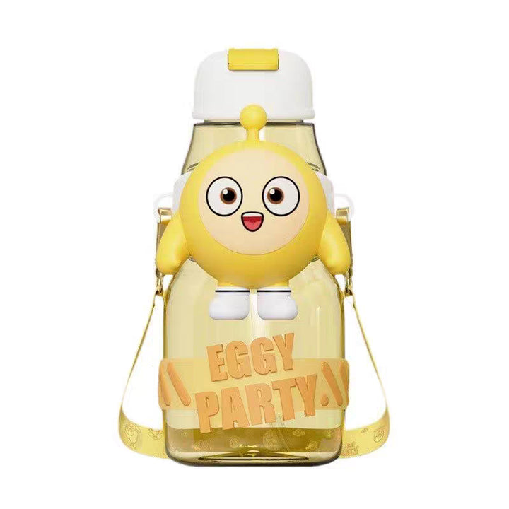 Damen Trinkflasche mit interaktivem Design und stylischem Charakterelement Karnz