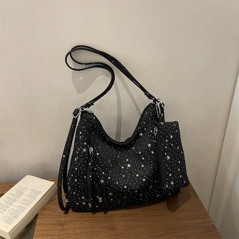 Stern-verschönertes Hobo-Handtasche