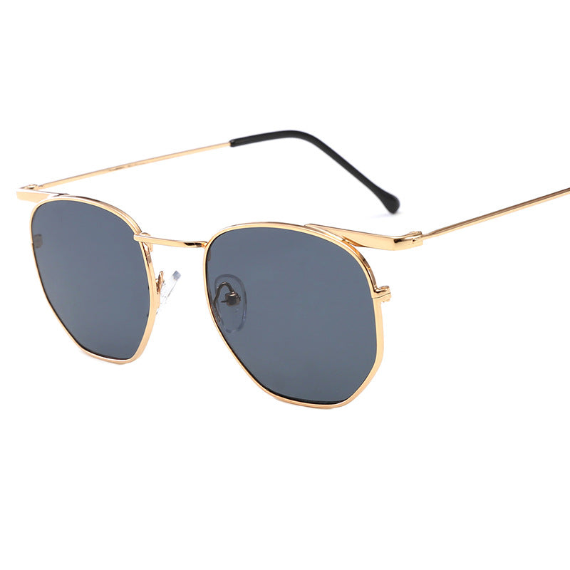 Damen modische rechteckige Brille mit elegantem Metallrahmen Karnz