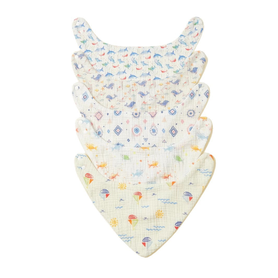 Weiche Musselin Baby Bandana Lätzchen Set Karnz
