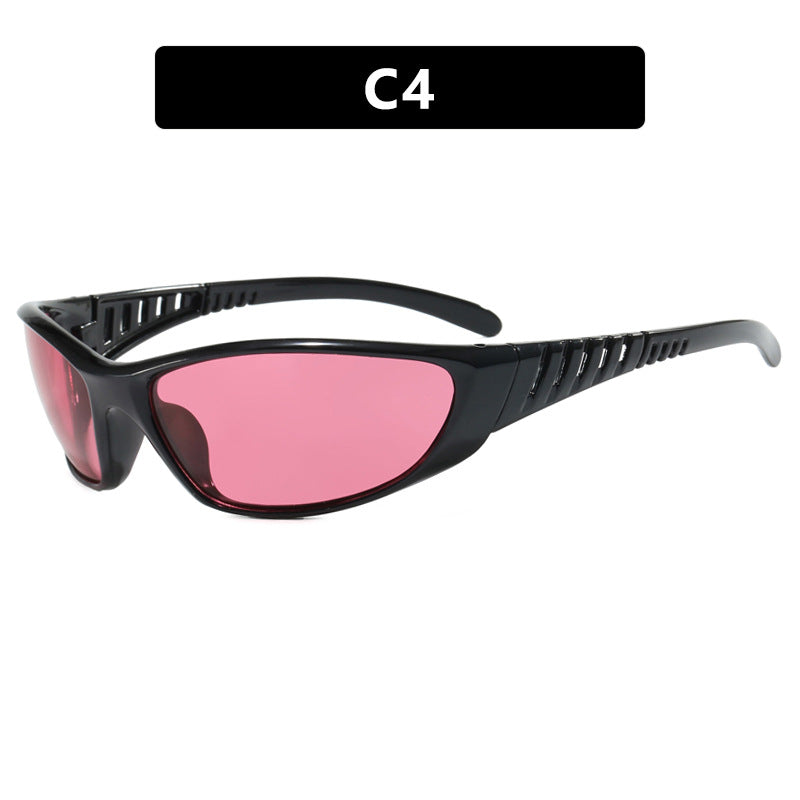 Damen Sportliche Sonnenbrille mit aerodynamischem Design und polarisierenden Gläsern Karnz