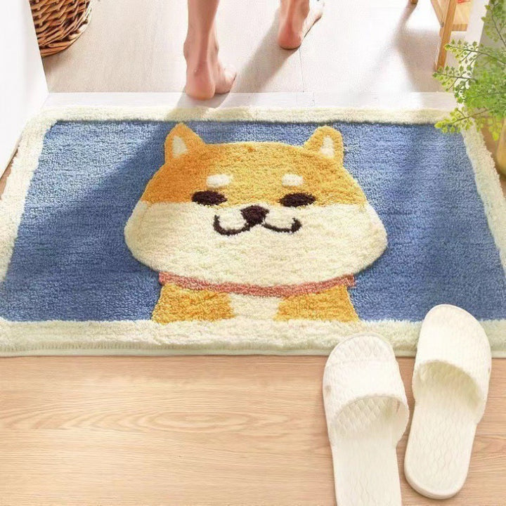 Verspielte katzenmotivierte Badematte