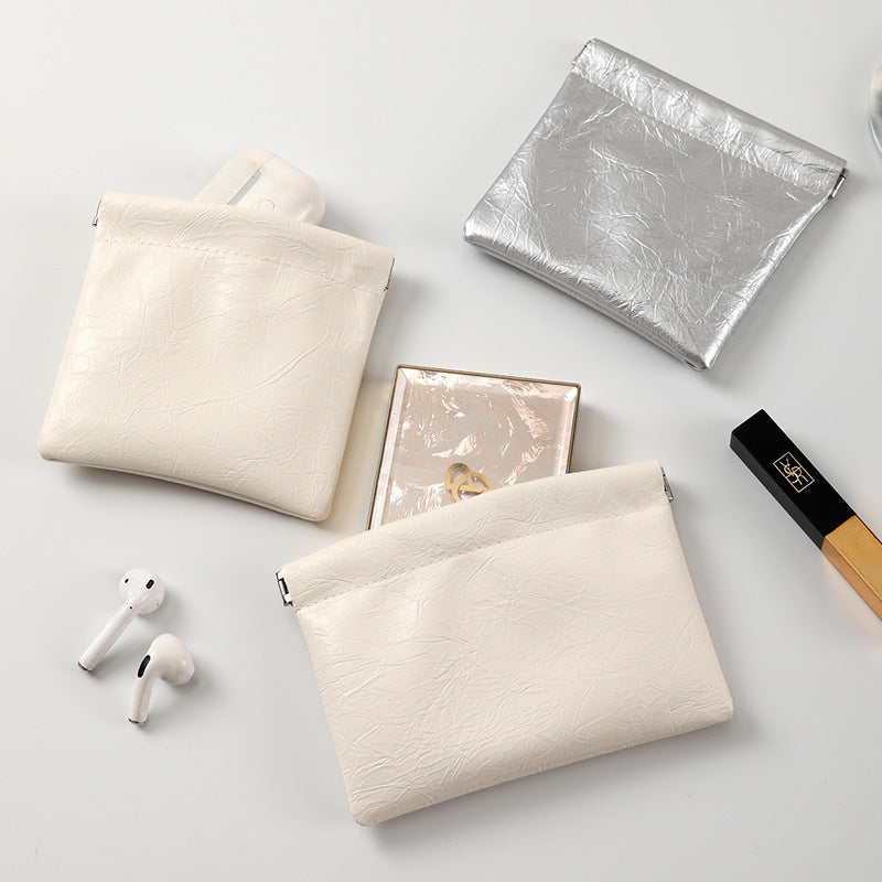 Texturierte Leder-Tasche