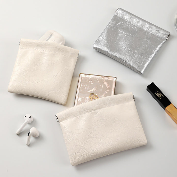 Texturierte Leder-Tasche