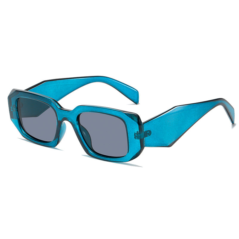 Damen quadratische Designer-Sonnenbrille mit modernem akzentuiertem Rahmen Karnz