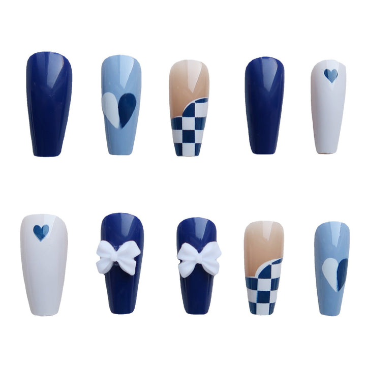 Künstlerisches dekoratives Press-On-Nagelset 1790727345