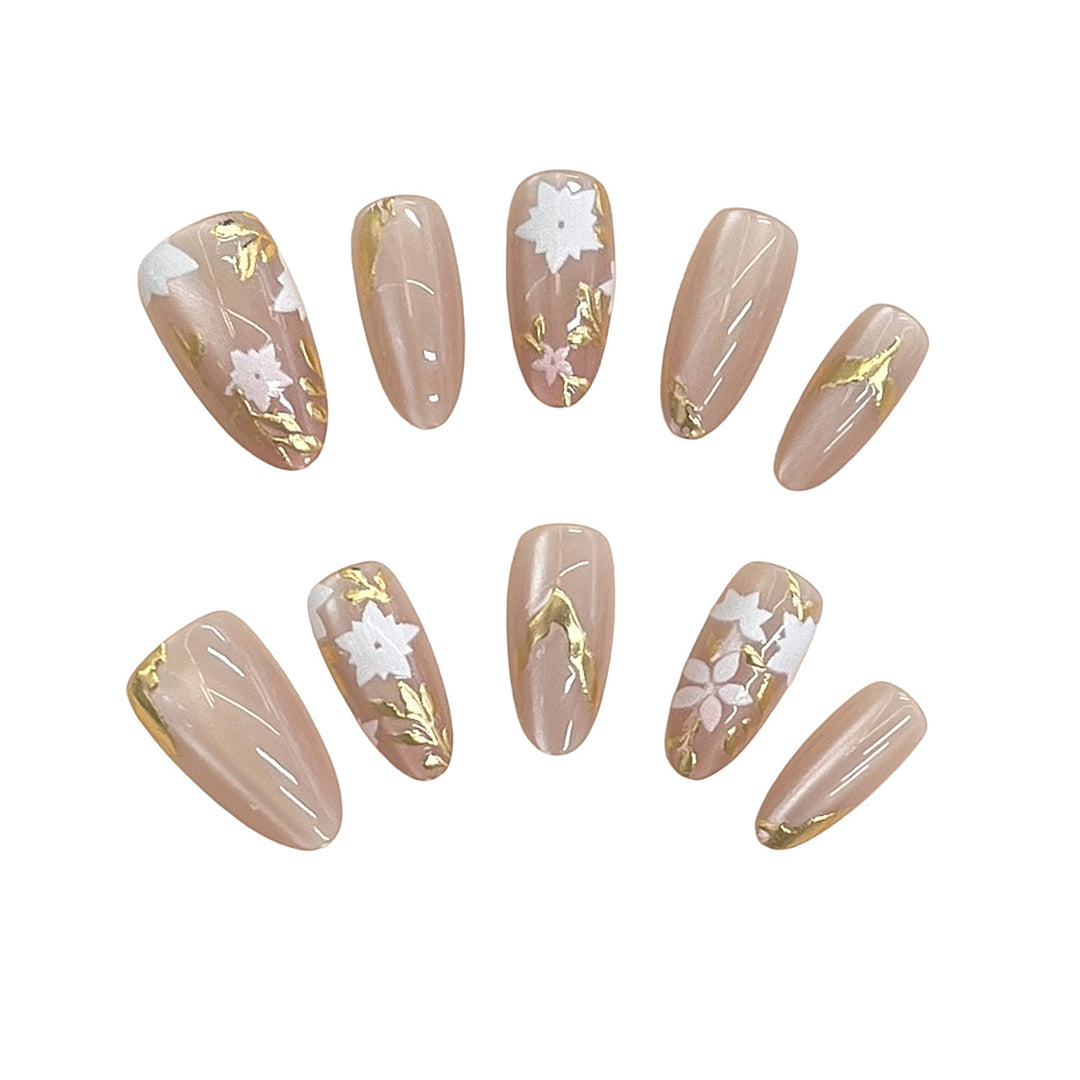 Blumenschmuck Press-On Nageldesign Karnz