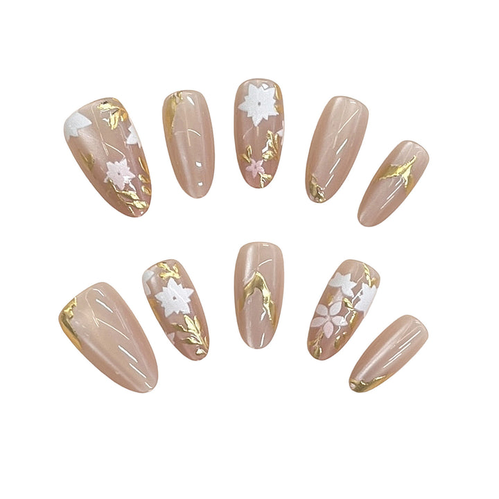 Blumenschmuck Press-On Nageldesign Karnz