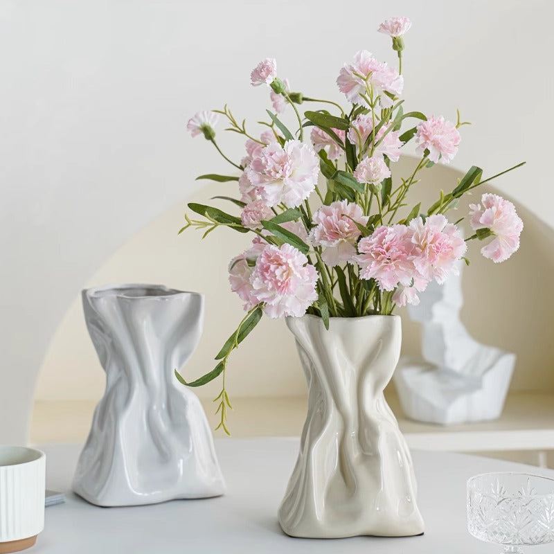 Kunstvolle Keramikblumenvase Karnz