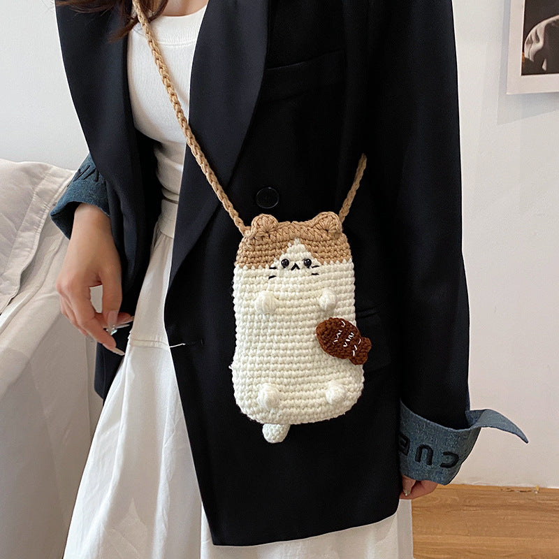 Niedliche tierische Häkel-Mini-Tasche