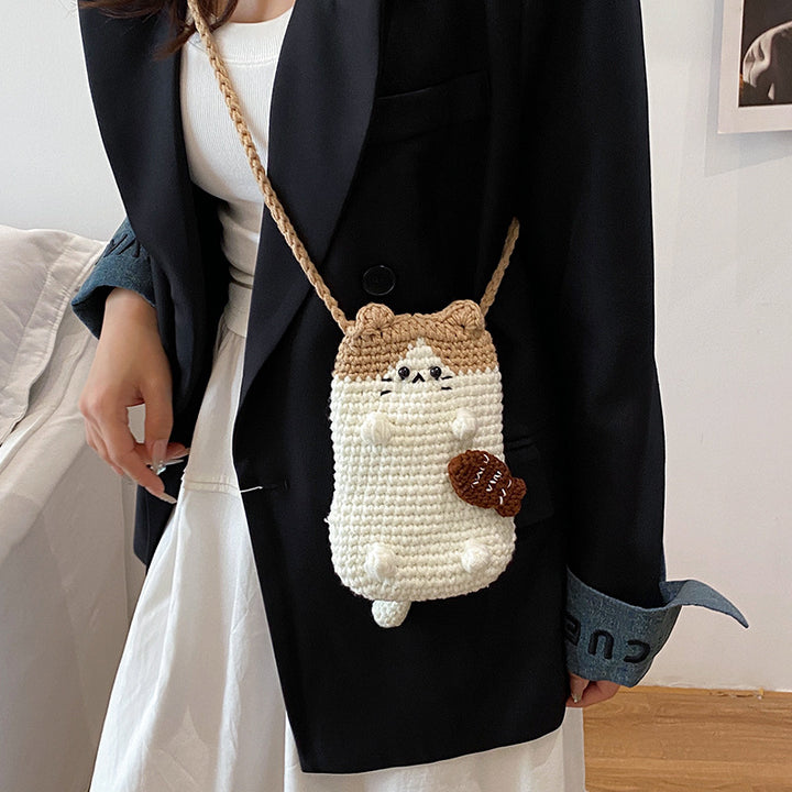Niedliche tierische Häkel-Mini-Tasche
