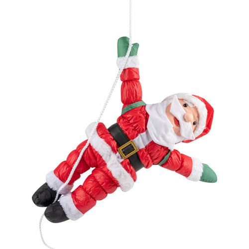 Dekorative Weihnachtsmann Figur mit beweglichen Armen