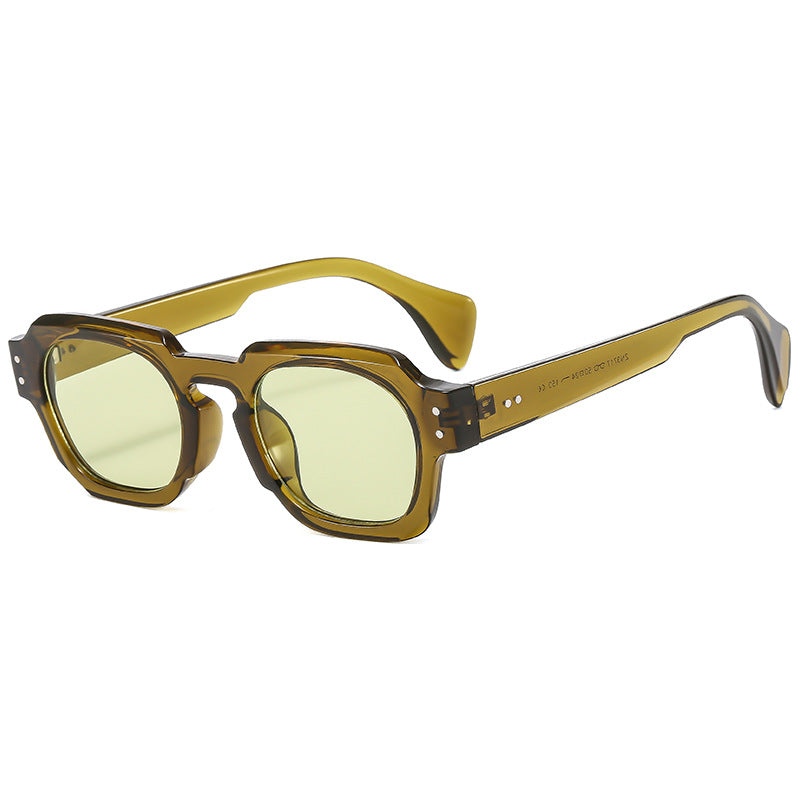 Damen Modische Sonnenbrille im einzigartigen achtkantigen Design Karnz