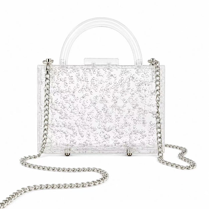 Elegante texturierte Acryl-Handtasche