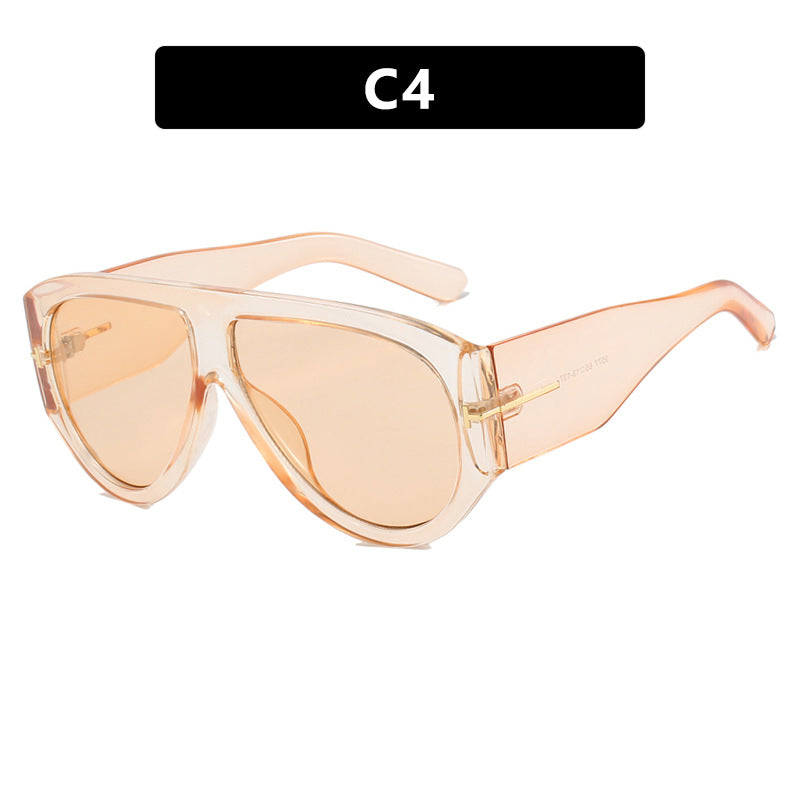 Damen Geometrische Sonnenbrille mit modernem Rahmen und polarisierten Gläsern Karnz