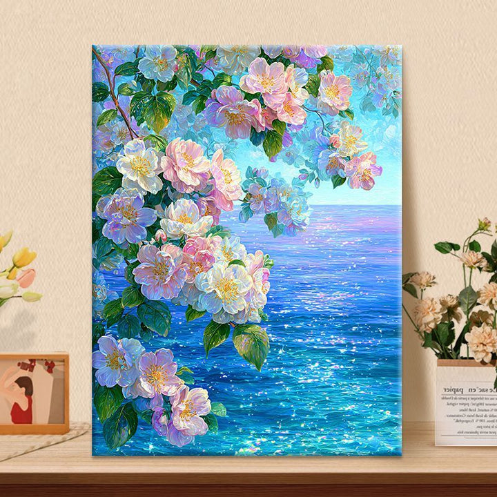 Florale Kunstleinwand Karnz