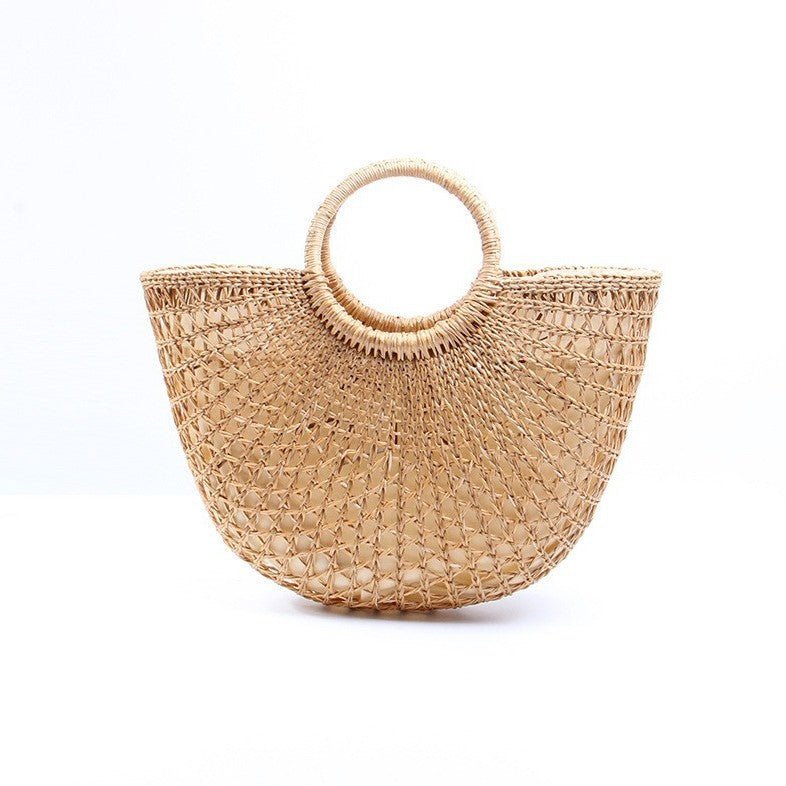 Damen Handgefertigte Strohtasche Karnz