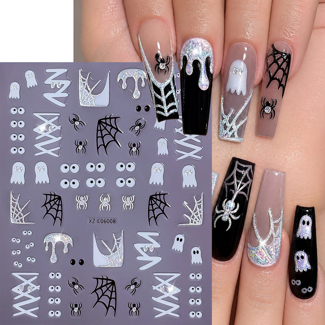 Halloween-Themen Nagelkunst Aufkleber Set  1791507032