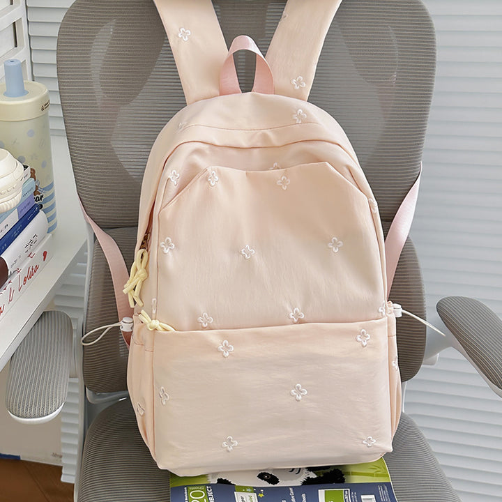 Blumenbestickter Freizeit-Rucksack Karnz