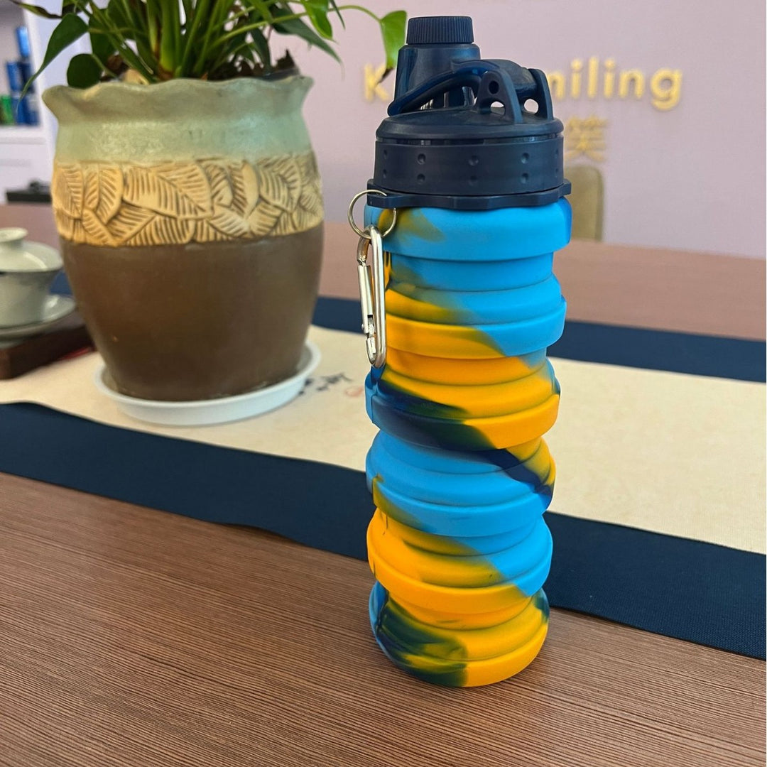 Unisex faltbare Silikon Wasserflasche Karnz