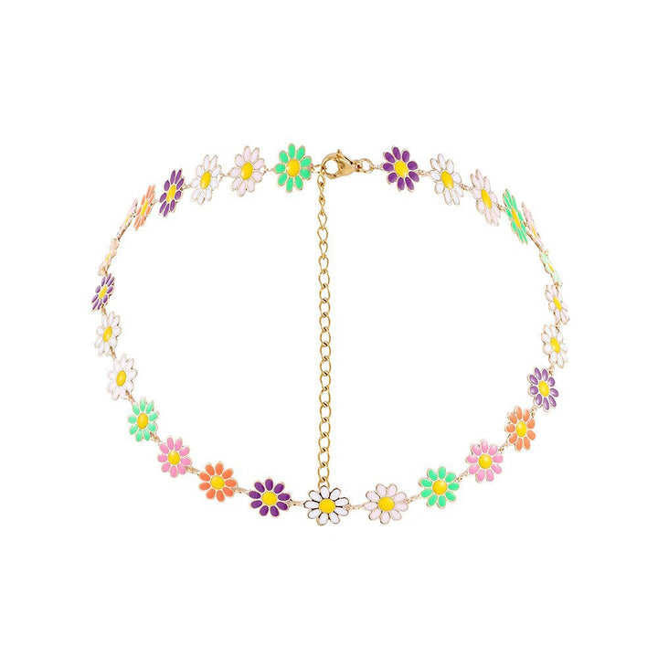 Florale Statement Kettenhalskette Karnz