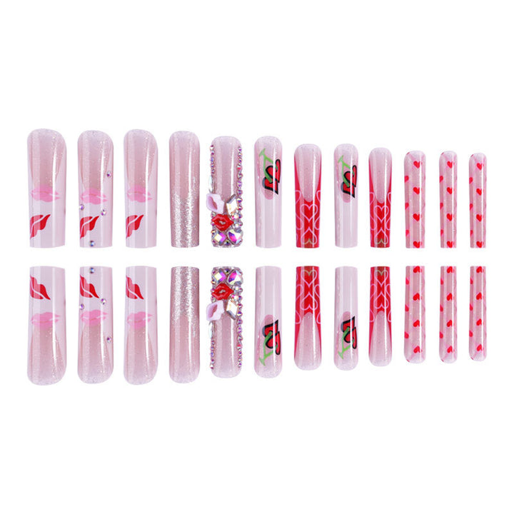 Dekorativer Press-On-Nagelset