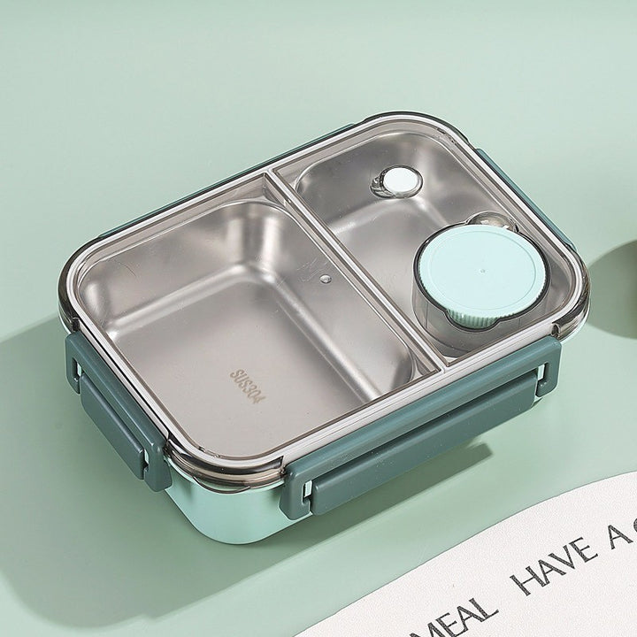 Edelstahl Bento-Box mit auslaufsicherem Deckel