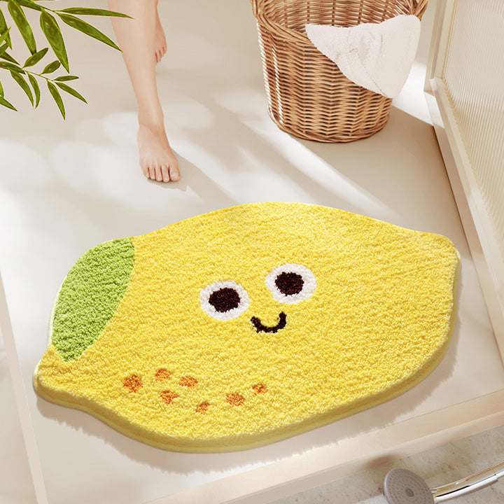 Avocado Shape Plüsch Badmatte