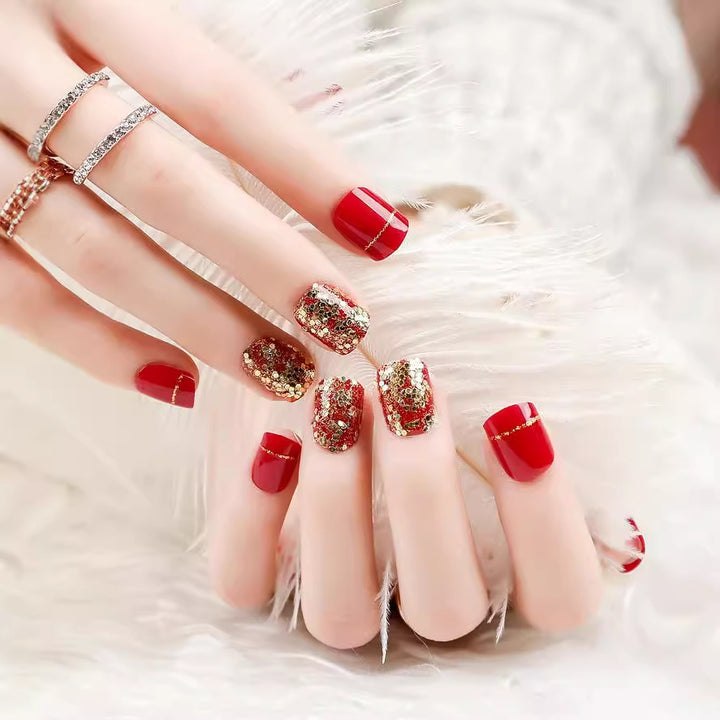 Glitzerndes Press-On Nail Set