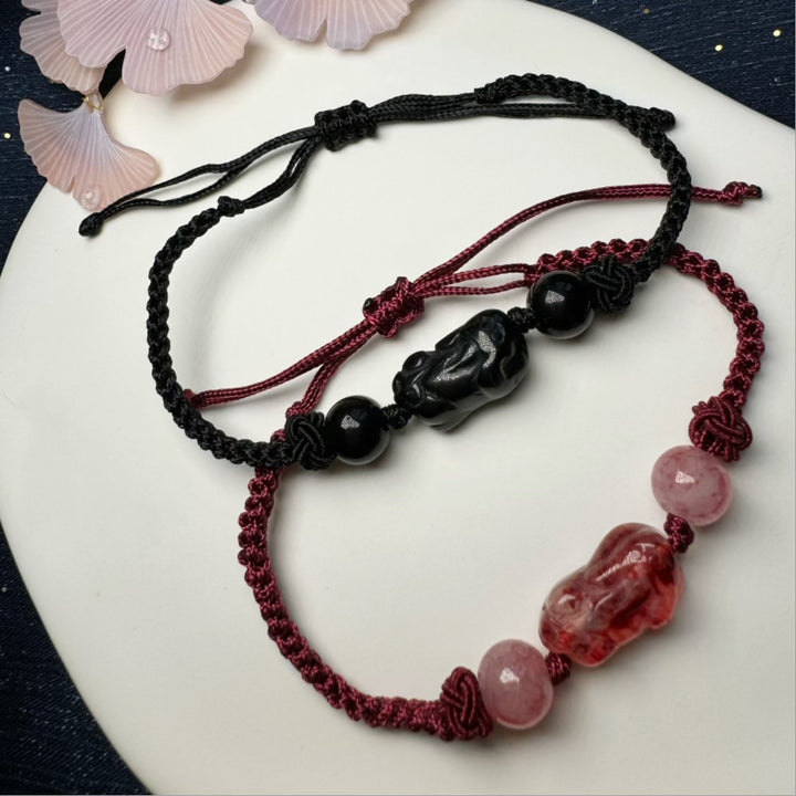 Adjustable Macrame Schutz Charm Armband Karnz
