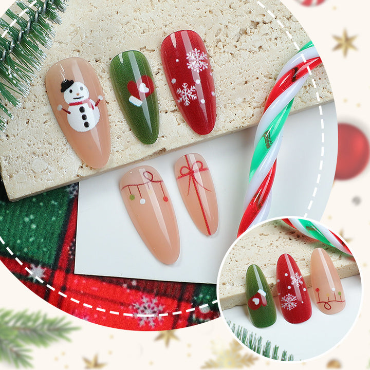Urlaubsthema Press-On Nageldekorationen