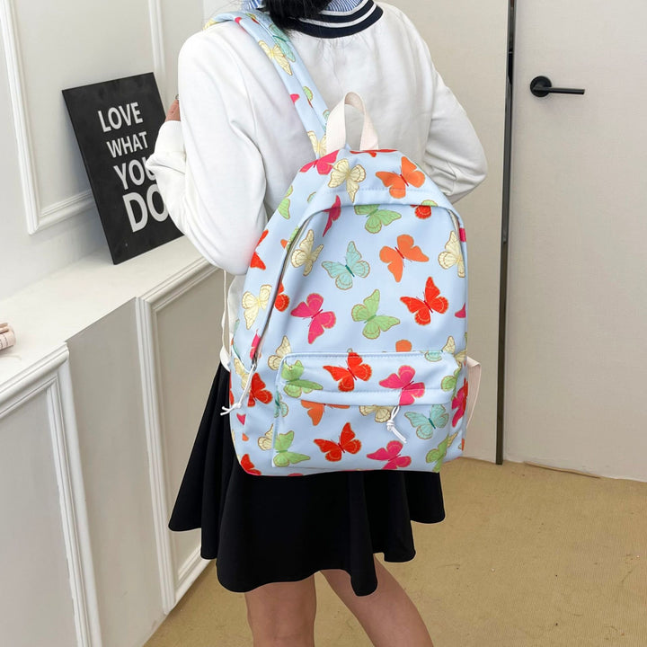 Lebhafte Schmetterlingsmuster-Rucksack Karnz