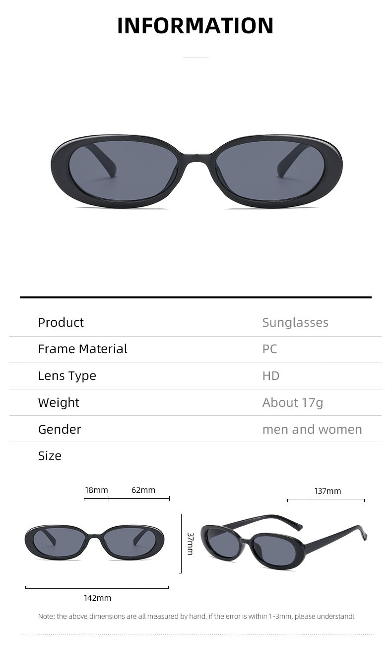 Damen Sonnenbrille im eleganten ovalen Design mit UV-Schutz Karnz