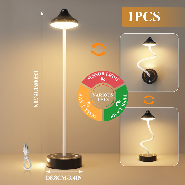 Vielseitige sensoraktivierte Tisch- und Wandlampe