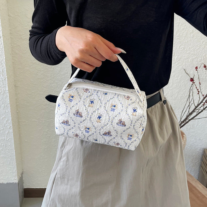 WoCharming Gepolsterte Reise Kosmetiktasche Karnz