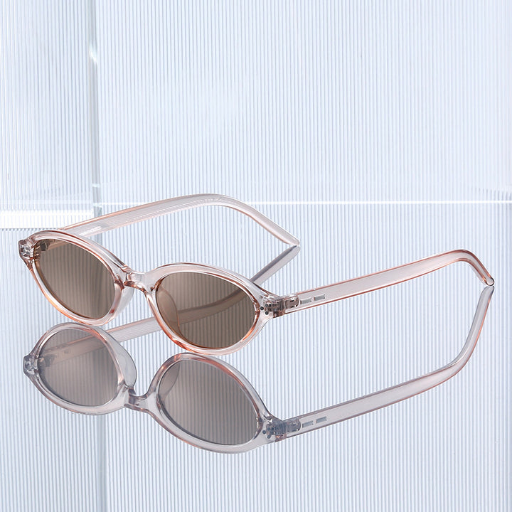 Retro-inspirierte ovale Rahmen-Sonnenbrille Karnz 1787812534