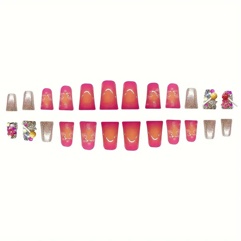 Künstlerische Glam Nagelverlängerungen Karnz